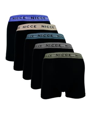 Paquete de 5 bóxers para hombres ADDRE - Ropa interior diaria de algodón suave y transpirable