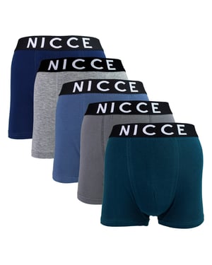 Paquete de 5 Bóxers para Hombre DILLOW - Ropa Interior Diaria de Algodón Suave y Transpirable