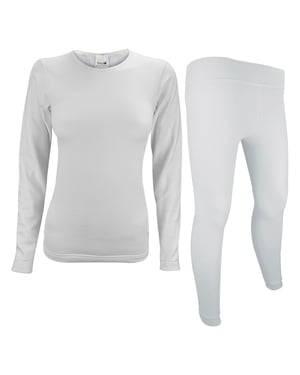 Camiseta Térmica de Manga Larga para Dama y Leggings Térmicos para Invierno