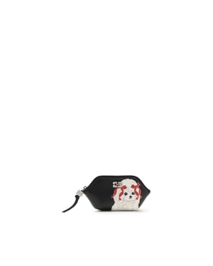 Cartera de poliéster negra