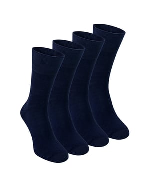 4 Pares de Calcetines Sensitivos para Hombre de Bambú - Calcetines Suaves y Sin Costuras para Comodidad Todo el Día