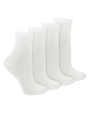 4 Pares de Calcetines Sensitivos de Algodón Orgánico para Niños - Calcetines Sin Costuras para Niños y Niñas