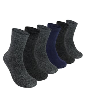 Paquete de 6 Calcetines para Niños de Valor | Calcetines de Senderismo Calientes para Exterior