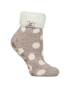 Calcetines de cama suaves y esponjosos para mujeres con parte superior de plumas
