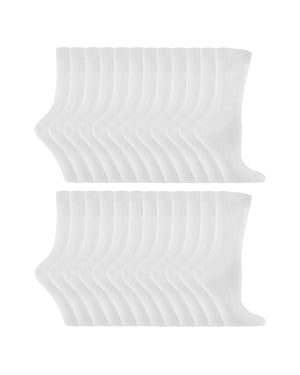 24 Pares de Calcetines Largos de Algodón para Dama