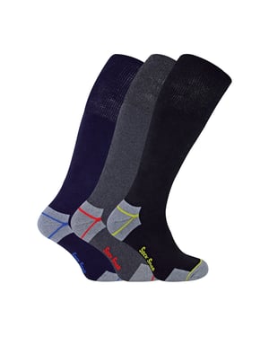 3 Pares de Calcetines de Trabajo para Hombre, Largos hasta la Rodilla