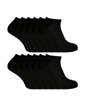 Calcetines deportivos de bambú y algodón para hombre, 12 pares