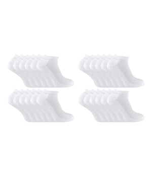 Medias Deportivas de Algodón de Bambú para Hombre - 24 Pares