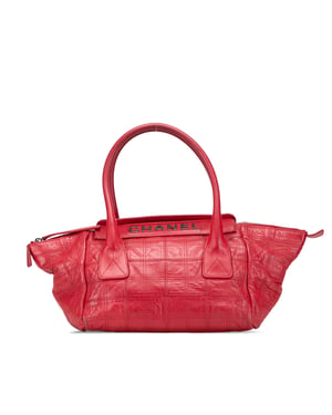 Bolso de cuero acolchado