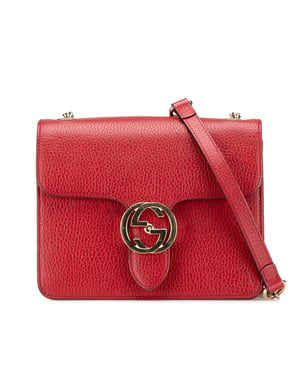 Bolso de hombro con G entrelazado