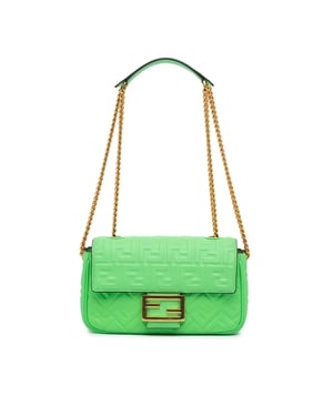 Bolso de Hombro de Cuero Baguette