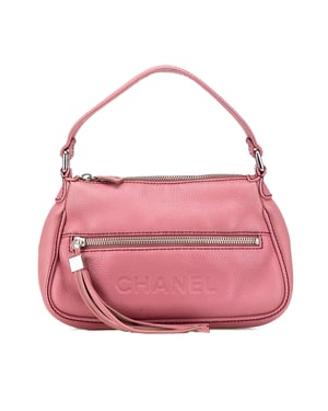 Bolso de cuero rosa