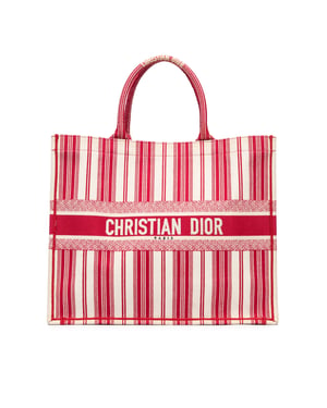 Bolso de Lona Rayado para Libros