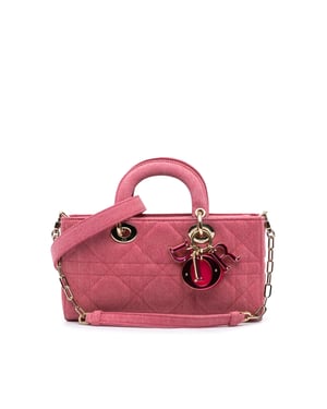 Bolso Tote de Denim Caro de Dior