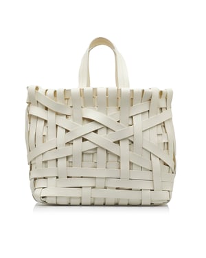 Bolso Tote de Cuero Trenzado