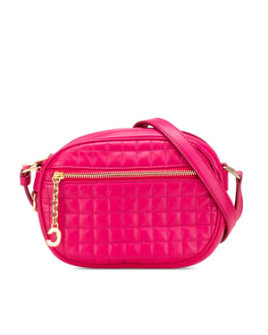 Bolso de cuero acolchado cruzado