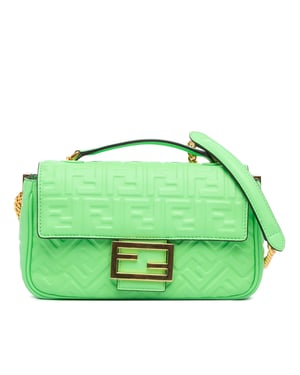 Bolso de Hombro de Cuero Baguette