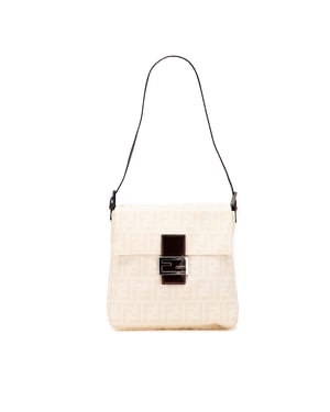 Bolso de Hombro Baguette Ff Canvas
