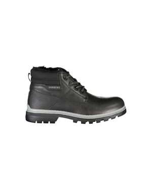 Botas de tobillo para hombre de cuero sintético negro Ca25370