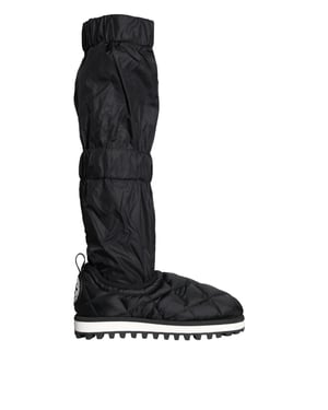 Botas de Nylon Acolchadas Modelo Negro