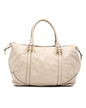 Bolso de mano de cuero tipo satchel