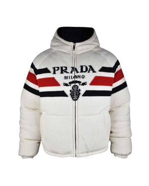 Prada Chaqueta de pluma Blanco