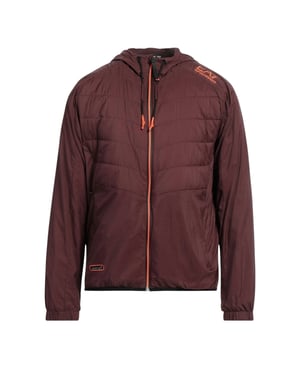 Chaqueta Bomber Ligera Con Capucha De Chocolate Amargo Ea7