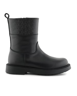 Leather Low Boots Monogram