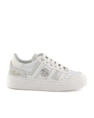 Mix Materials Low-Top Sneakers