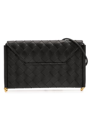 Bolso de cuero trenzado tipo bandolera