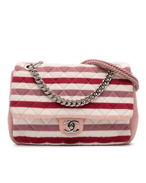 Bolso Mensajero Acolchado Rayado
