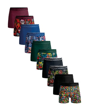 Muchachomalo Bóxers para Hombre - Pack de 10 - Ropa Interior para Hombres