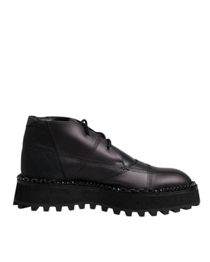 Botas de tobillo de cuero Chaintrim negras