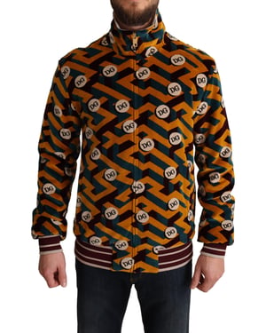 Chaqueta de pista con estampado geométrico