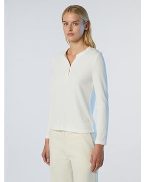 Camiseta Henley de North Sails de jersey acanalado