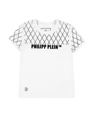T-Shirt Round Neck Ss Crystal Plein