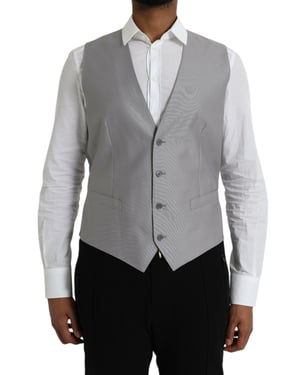 Chaleco Gris Estilo Sólido