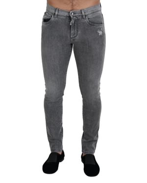 Jeans ajustados desgastados