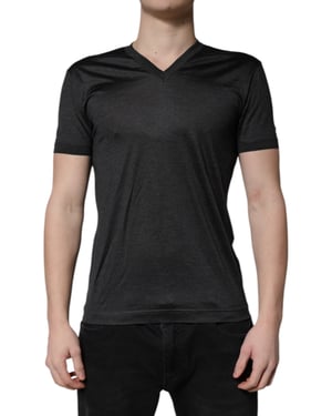 Camiseta de manga corta con escote en V