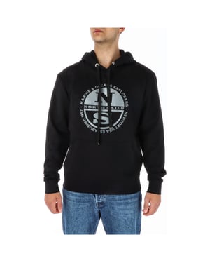 Sudadera con logo negra