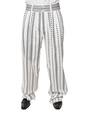 Pantalones Impresos de Pierna Recta