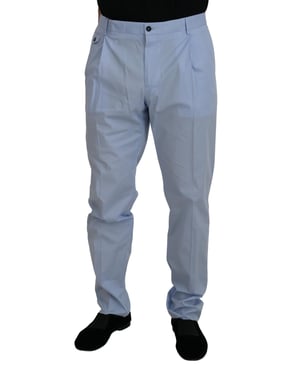 Pantalones de algodón azul claro Pt0857