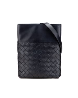 Bolso de cuero trenzado bandolera