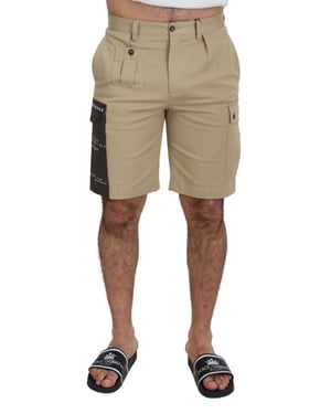 Pantalones Cortos Cargo Beige Modelo