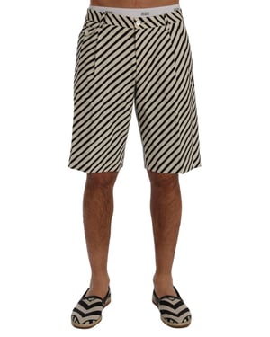 Pantalones Cortos Rayados Diagonales Verano Resort