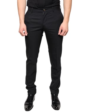 Pantalones Clásicos Ajuste Regular Negros