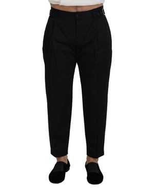Pantalones de tiro medio de pierna recta