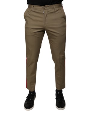 Pantalones Casual de Corte Slim con Rayas Laterales