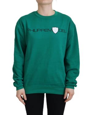 Sudadera de Cuello Redondo con Logo de Escudo