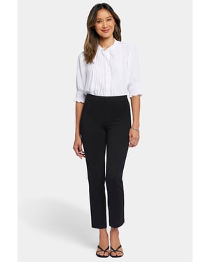 Pantalón Tobillo Sculpt-Her™ Recto con Cintura Elástica | Negro